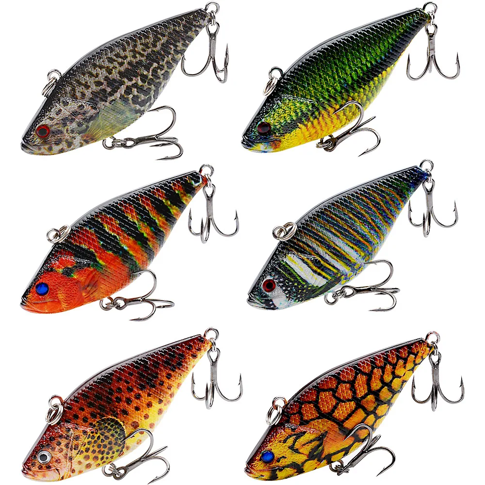 

Long Casting Sinking VIB Fishing Lure 6.6cm 11.5g Hard Bait All Layers Rattling UV Printed Artificial Bait for Fresh Salt Water