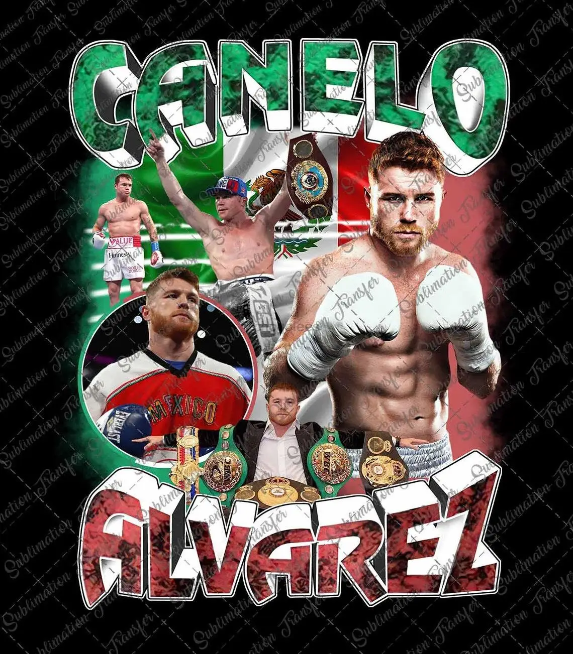 Canelo Alvarez png Canelo Alvarez 90s Vintage T Shirt Design PNG Boxing Gift Canelo T-shirt DTF ready PNG