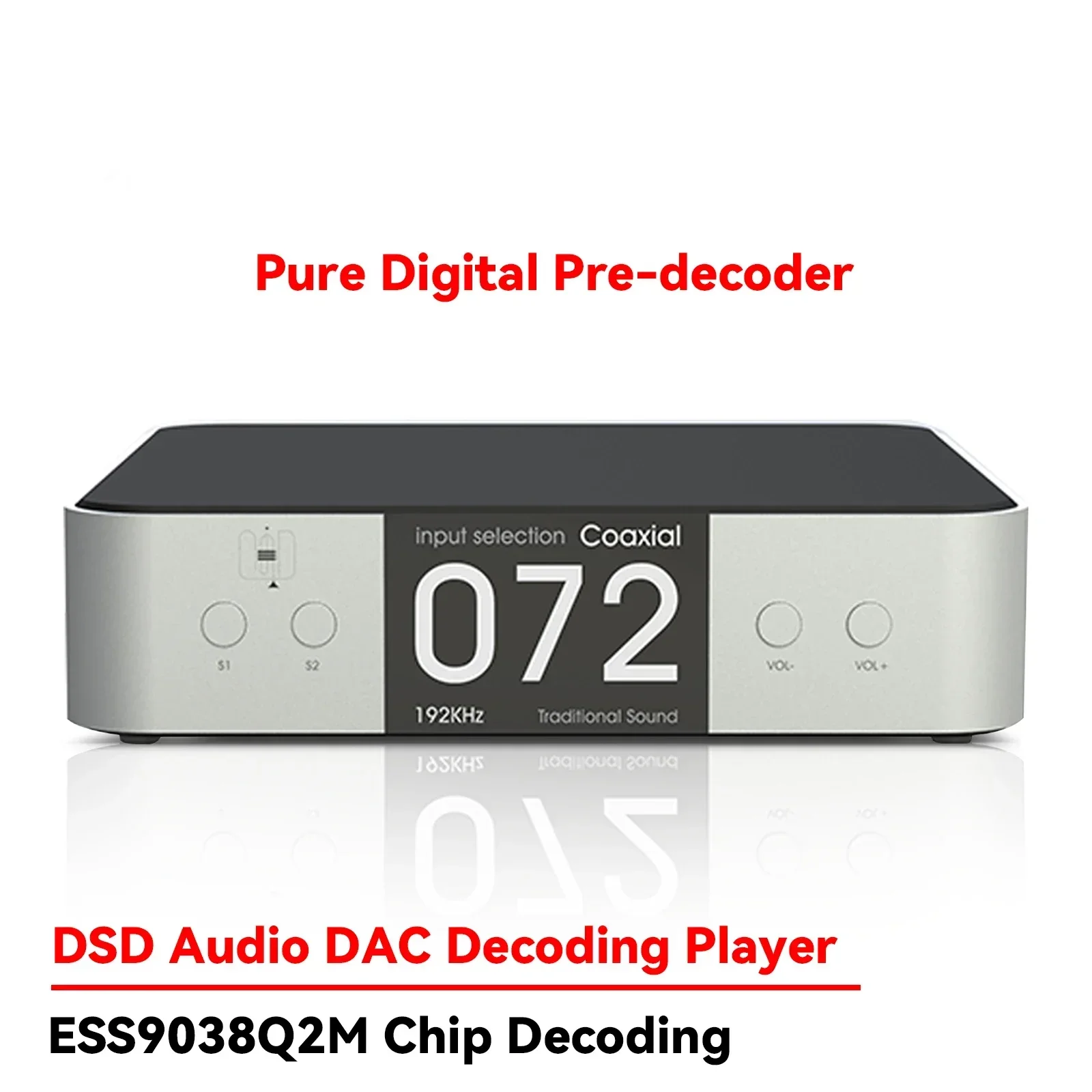 AMXEKR DAC90 Pure DAC, Pure Digital Lossless Music Frequency, Bluetooth Amplifier, Front-end Decoder, HiFi Fever Player