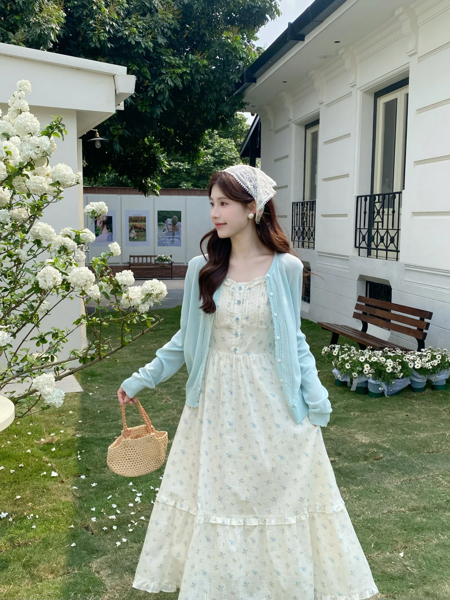 

MobaI Lighweight Knitted Cardigan Women's Spring Open-Shirt Hollow out Gentle Sun Protection Outerwear Loose Fit Soft