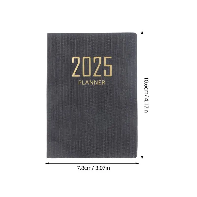 Mini Daily Schedule Notepad 2025 Office Agenda Notepad Delicate Journaling Planner Notebook Undated Daily Planner (A7)