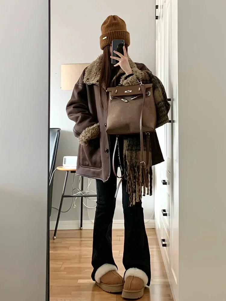 

Куртка из овечьей шерсти, зимнее пальто, женское офисное подходящее для работы, деловая совместимость, корпоративное правильное профессиональное освобождение