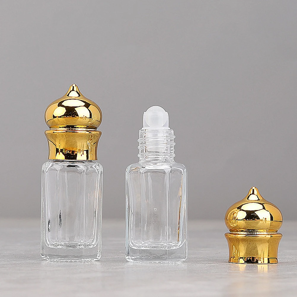 6 قطع من زجاجات عطر الزيوت العطرية الدوارة القابلة لإعادة الملء، حاويات زيوت التعبئة والتغليف، عطر رائع للسفر