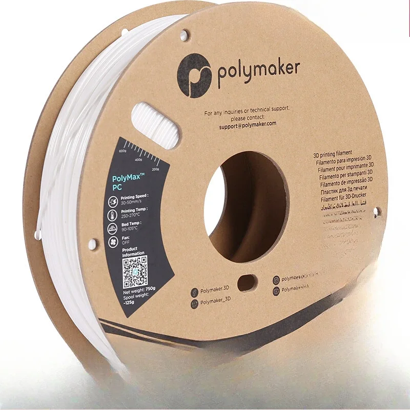 PolyMax 3D Printing Consumables PC High Temperature Resistance High Toughness Easy To Print