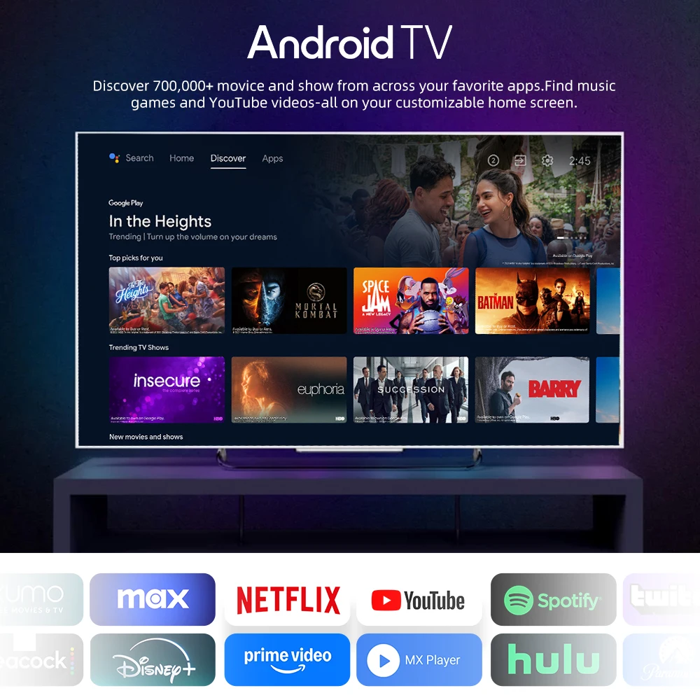 MECOOL DVB T2 Android TV Box KT2 with Android 11 Google Netflix Certified ATV 100M 2+32G S905Y4 WIFI 2.4G/5G 2T2R DVB Media Box