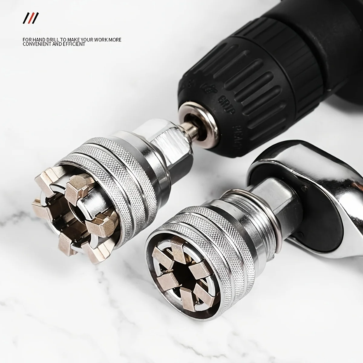 العالمي متعدد الوظائف وجع المقبس كم محول ل 3/8 "محرك وجع ، 10-19 مللي متر قابل للتعديل محول مأخذ التوصيل وجع