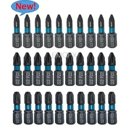 10Pcs PZ1/PZ2/PZ3/PH2 S2 Alloy Steel Screwdriver Bit Sets 25mm for Drill Impact Screwdriver Hex Magnet Professional Work Tools