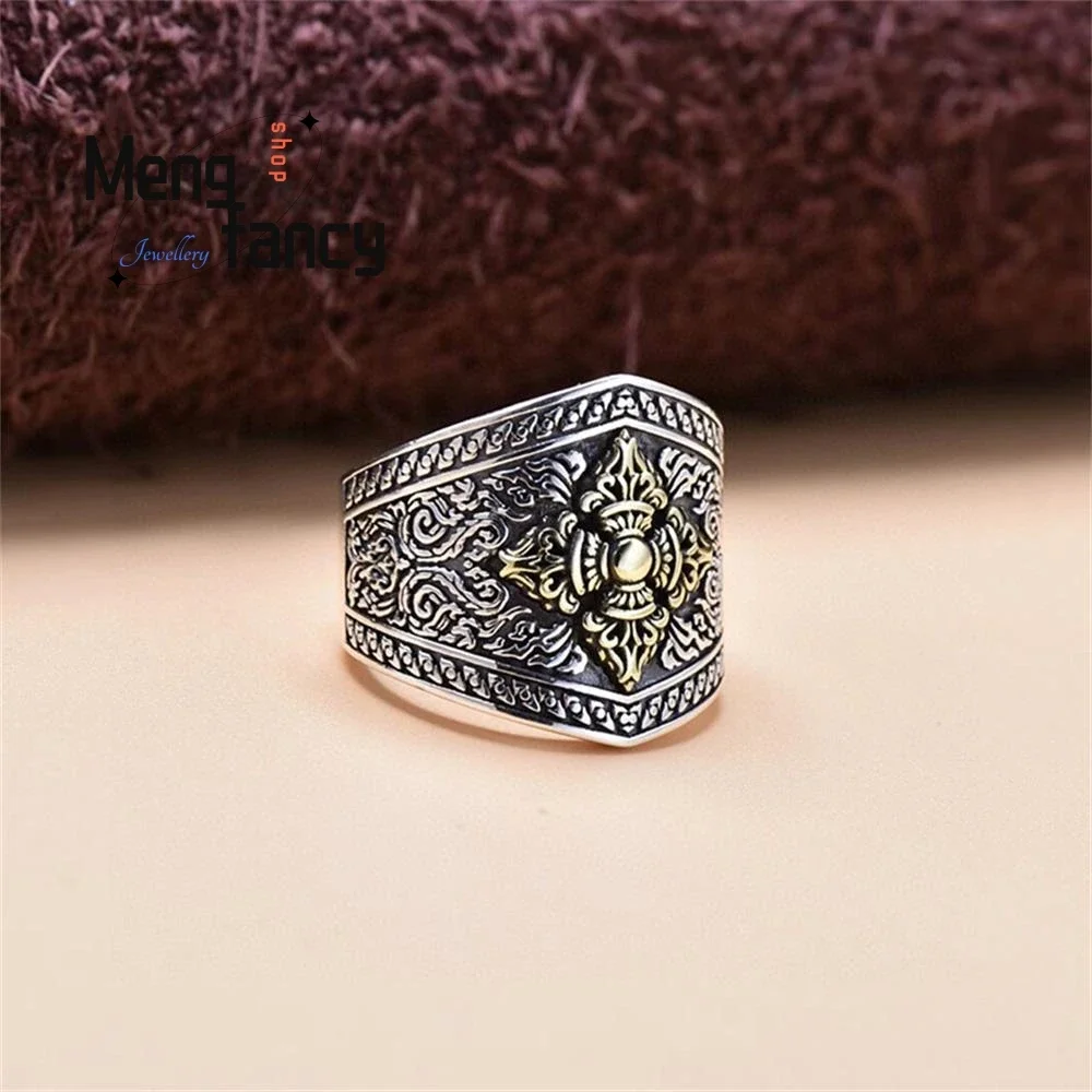 New Personality Fashion Domineer Open Ring Suitable Finger Circumference Simple Exquisite Handicraft Luxury Quality Fine Jewelry