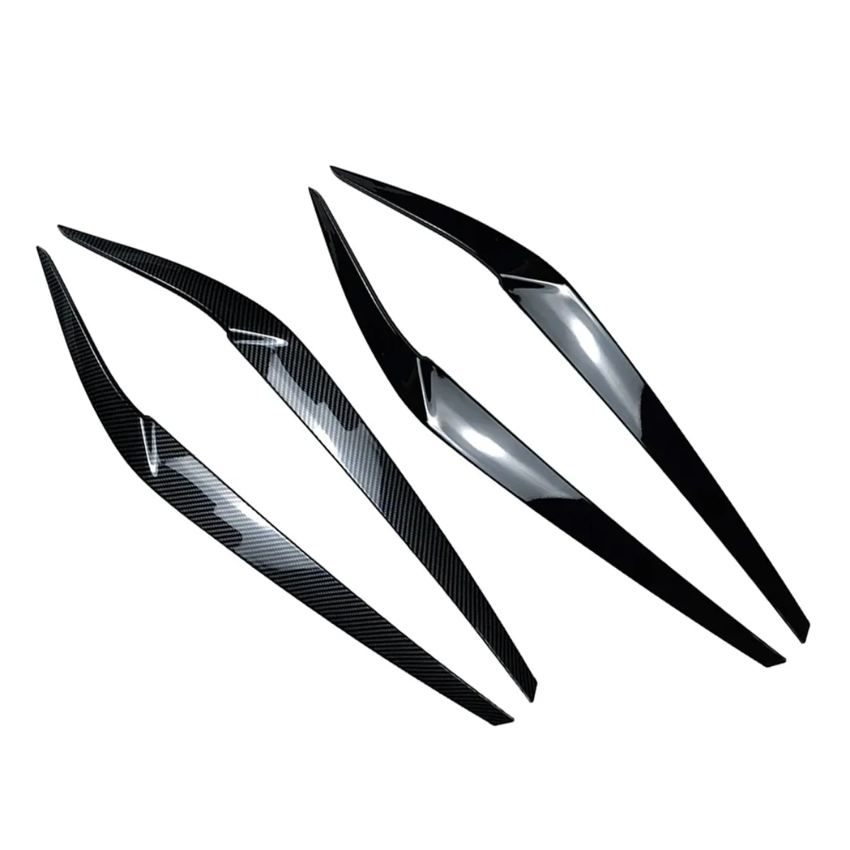 

2026 Car Front Headlight Eyebrows Eyelids For BMW 5 Series G30 525i 530i 2017-2021 Eyelash Head Light Lamp Stickers Trims Body K