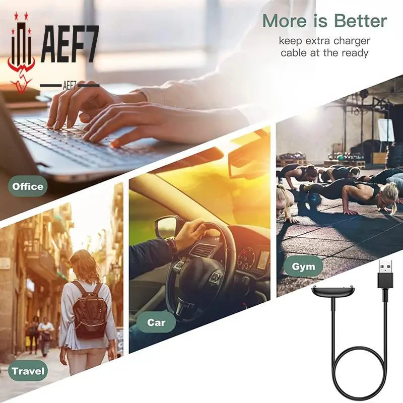 

AEF7 — подходит для зарядного кабеля Fitbit Inspire 3, браслета Inspire 3, линия зарядки с защитой