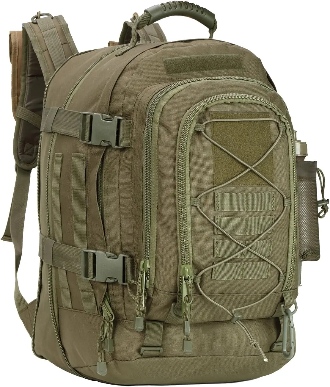 Green Large Military Tactical Backpack For Men DIY System Travel Camping Hunting Hiking Sports Rucksack