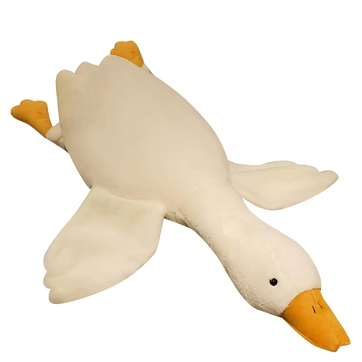 80cm Large Plush White Duck Dog Toys Realistic Goose Design Dolls Suitable for Dogs Play Best Pet Supplies