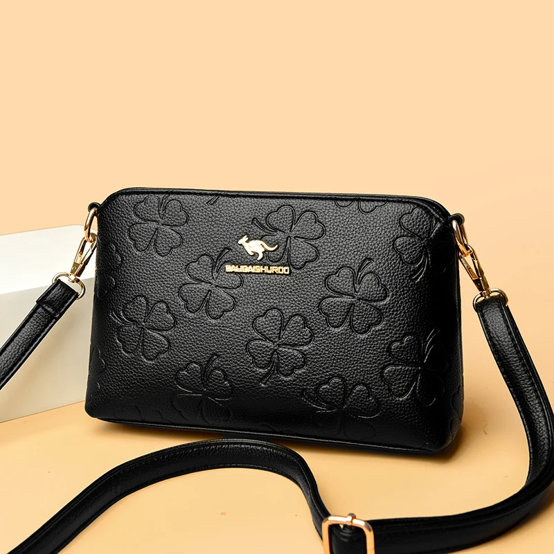 

2025 модная женская сумка-тоут из искусственной кожи, большая вместительная сумка через плечо, роскошный брендовый дизайнерский принт и однотонные цвета