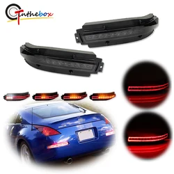 2pcs 4-in-1 LED Lights For 2003-2009 Nissan 350Z/Z33 Rear Dynamic Turn Signal Light Fog Light Backup Light Brake Taillight