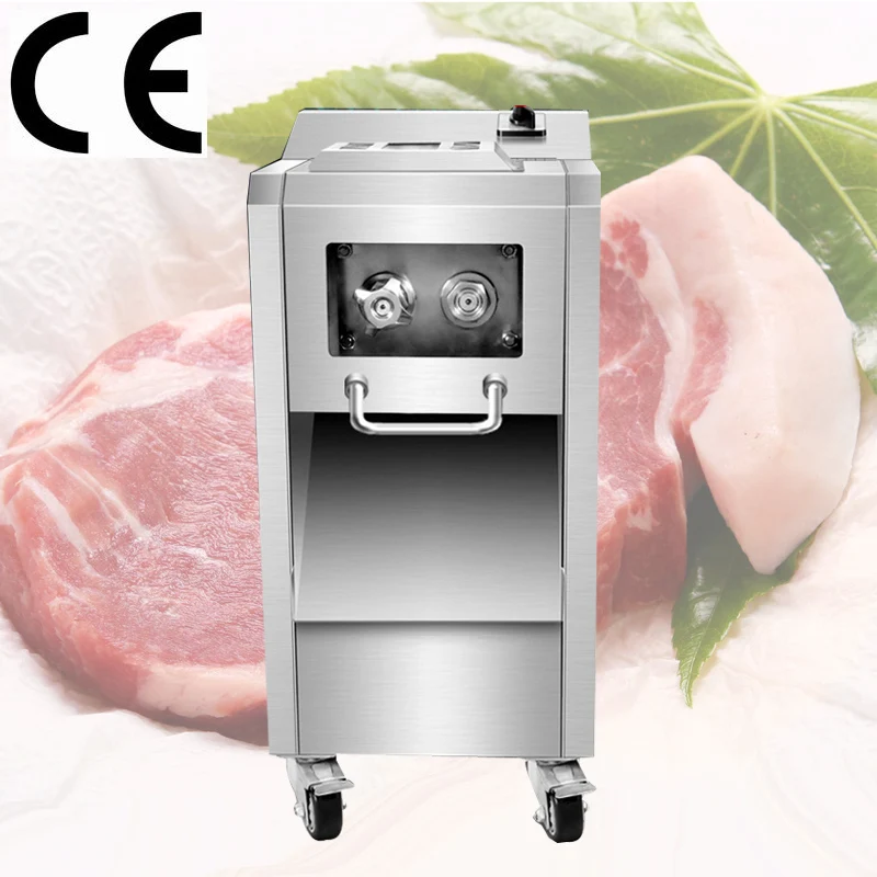 

Commercial Meat Slicer Stainless Steel Automatic Shred Slicer Dicing Machine Electric Multi-function Meat Cutting Machine