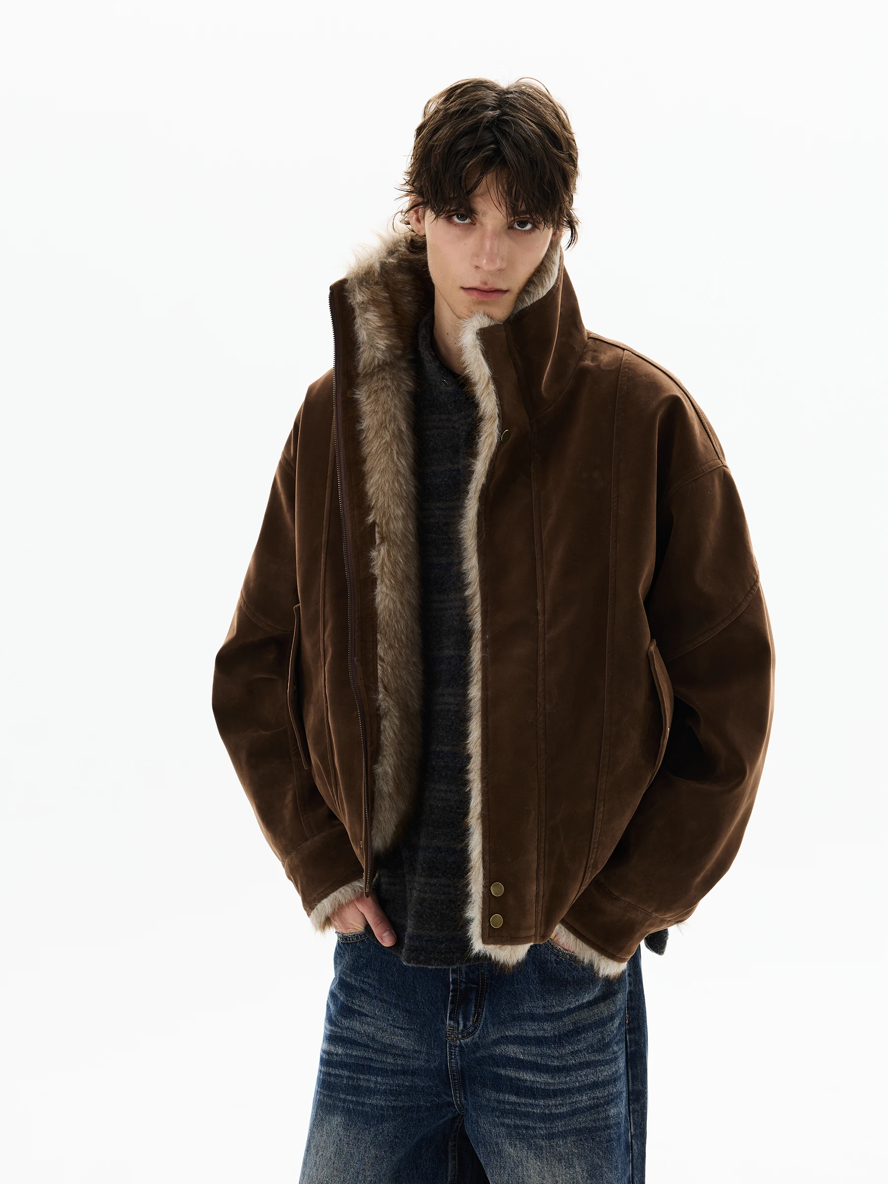 2025 Couple Winter New American Style Retro Trendy Thickened Jackets Men Women Fashion Handsome Parkas Solid Color Comfort Coats