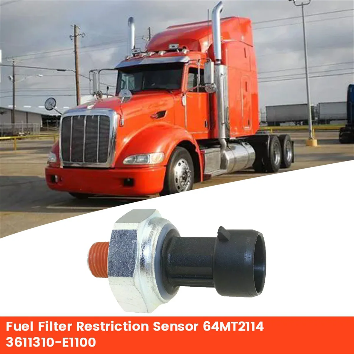 64MT2114 Fuel Filter Restriction Sensor Q21-1033 20706315 3611310-E1100 for Volvo Renault Peterbilt Kenworth Mack