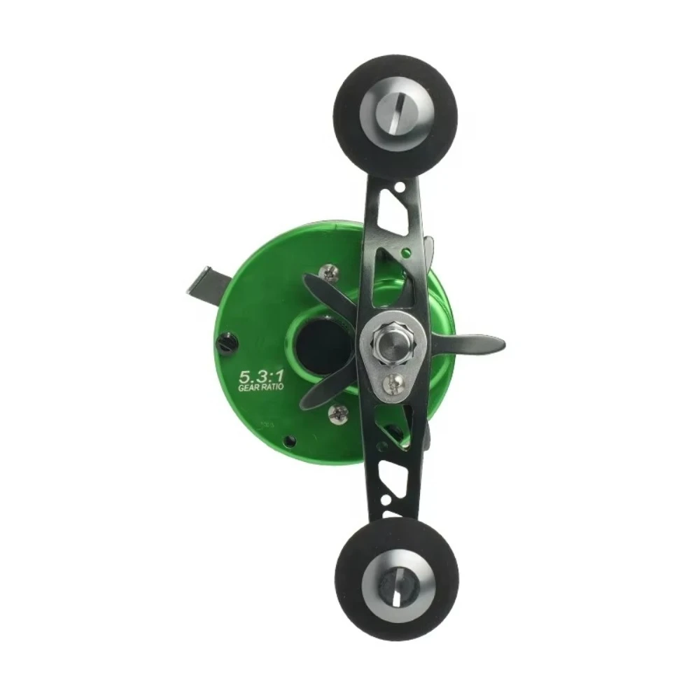 6000 Series 5.3:1 CNC Aluminum Large Game Boat Baitcasting Fishing Reel Right Hand 8kg Max Drag for River Trolling Fishing