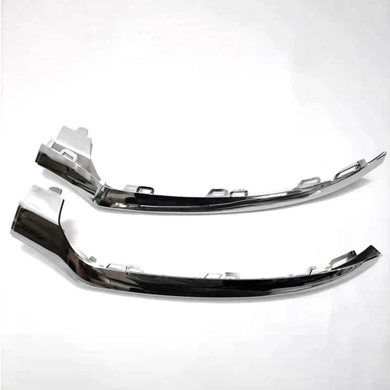 Left &Right Front Bumper Lip Spoiler Chrome Trim Front Bumper Trim For Mercedes C Class W205 C180 C200 A2058851374 A2058851474