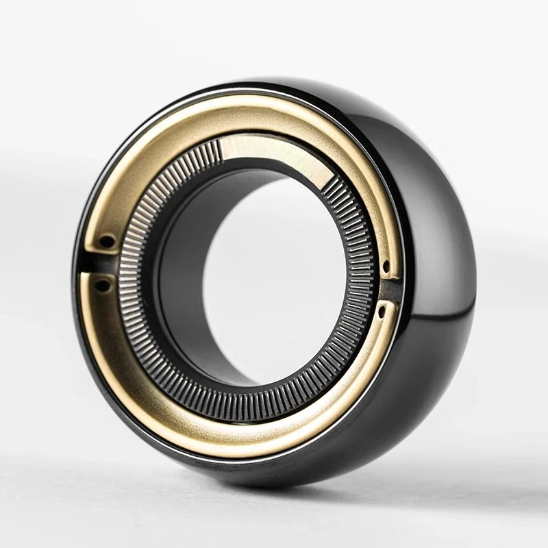 Premium EDC Fidget Ratchet Ring - Magnetic Adjustable Stress Relief Finger Spinner Toy for Men