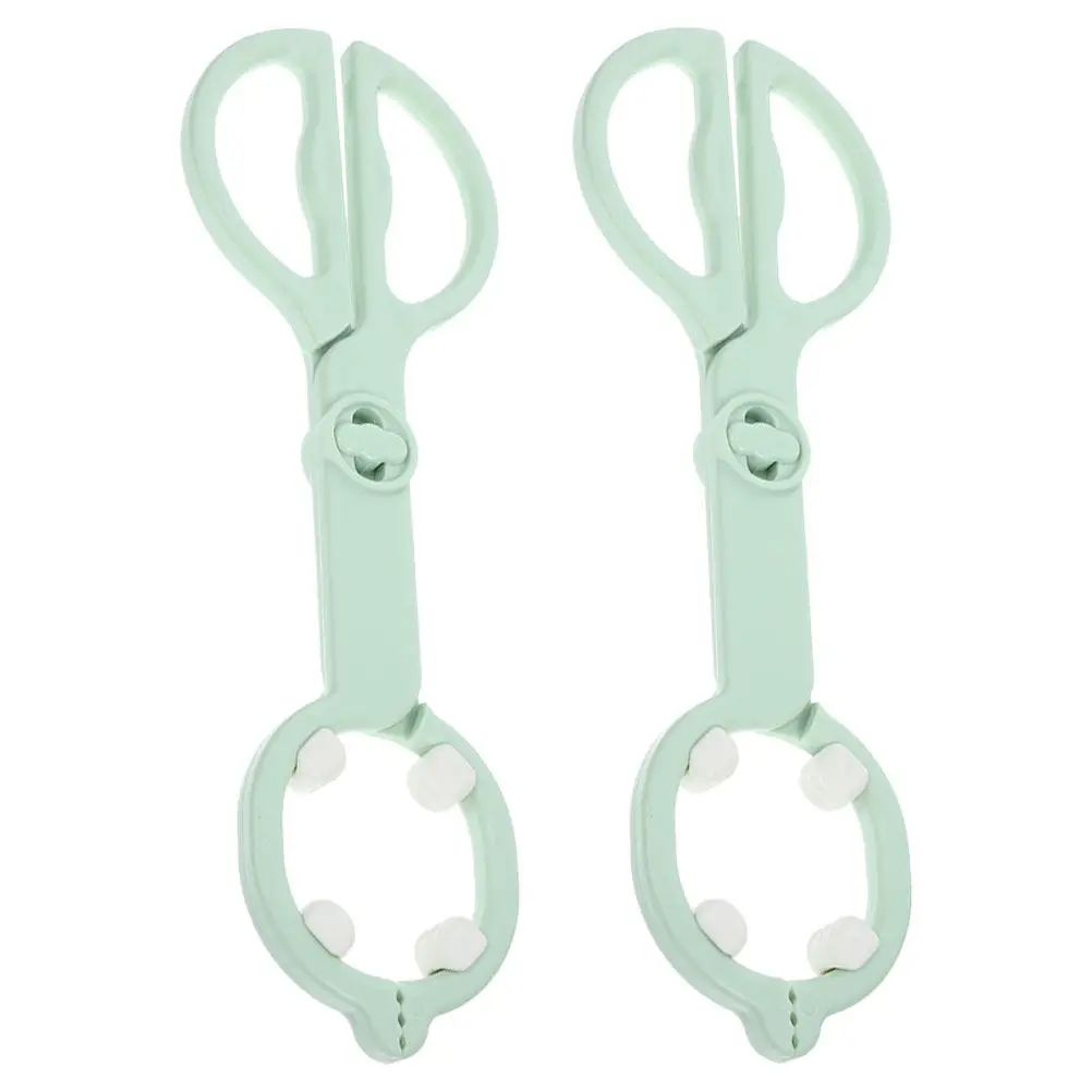 

2Pcs Baby Bottle Tongs Multifunctional Anti-Slip Clamp Heat Resistant Feeder Tool for Safe Feeding Nursery Bottle Holder