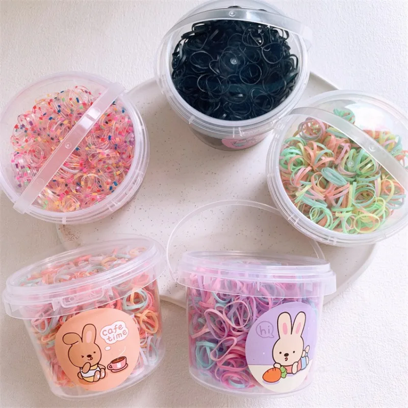 

Детские резинки для волос оптом в тубе, маленькие, разноцветные, не повреждающие волосы, одноразовые, для малышей и девочек с тонкими волосами, нежная фиксация на каждый день