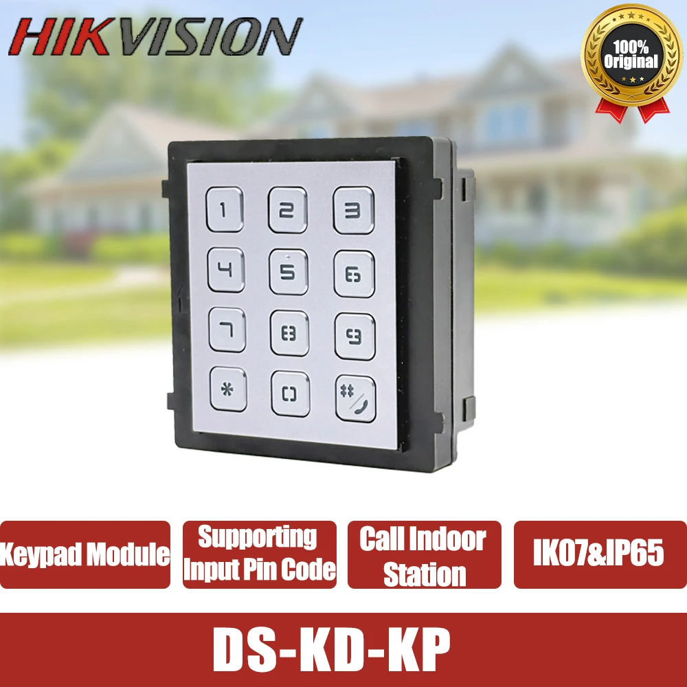 Hikvision KD8 Modular Door Station Keypad Module Video Intercom Accessory DS-KD-KP For DS-KD8003-IME1