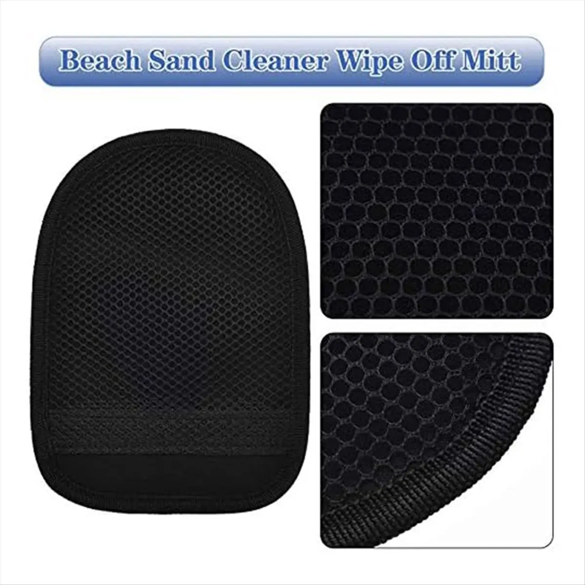 A45I 2 Pcs Sand Wipe Off Mitts, Beach Mitt Wipe Cleaner for Volleyball, and Water Activities, Towel Clean Sand From Skin