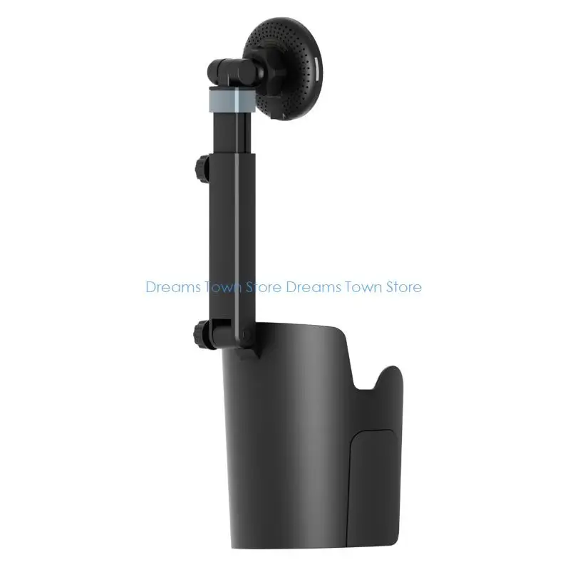 Plastic Car Cup Holder Phone Mount With 15W Fast Wireless Chargers Height Adjustable For Mobile Phone