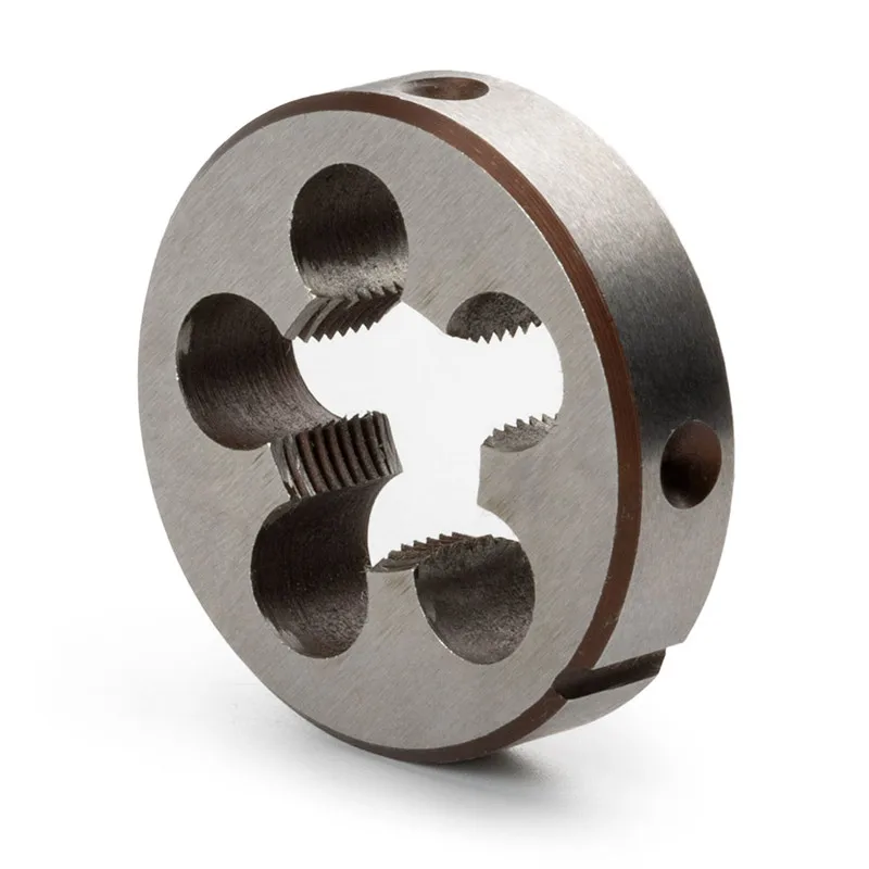 جديد HSS 1/2-28 UNEF 5/8-24 UNEF اليد الحنفية جولة يموت قطع اليد اليمنى التنصت أدوات القطع المعدنية الحنفية يموت طقم أدوات #3