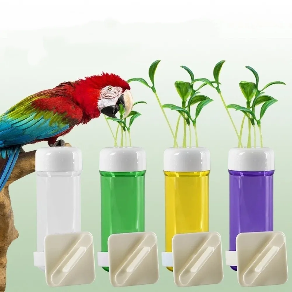 

Hanging Parrot Hydroponic Plant Preserver Keep Greens Fresh Water-Storage Vegetable Water Feeder Plastic Parrot Veggies Feeder