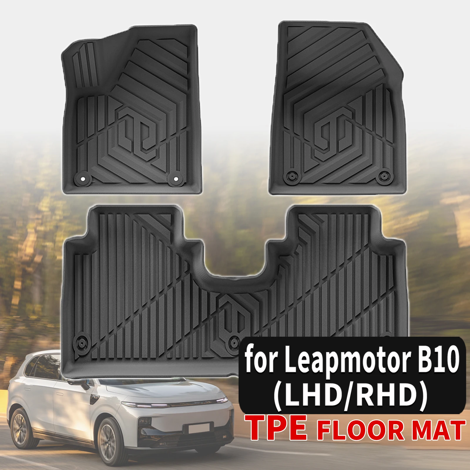 

Для Leapmotor B10 2025-2026: 3D-коврики Maxpider Style из TPE, полное покрытие, сверхпрочные, всепогодные аксессуары