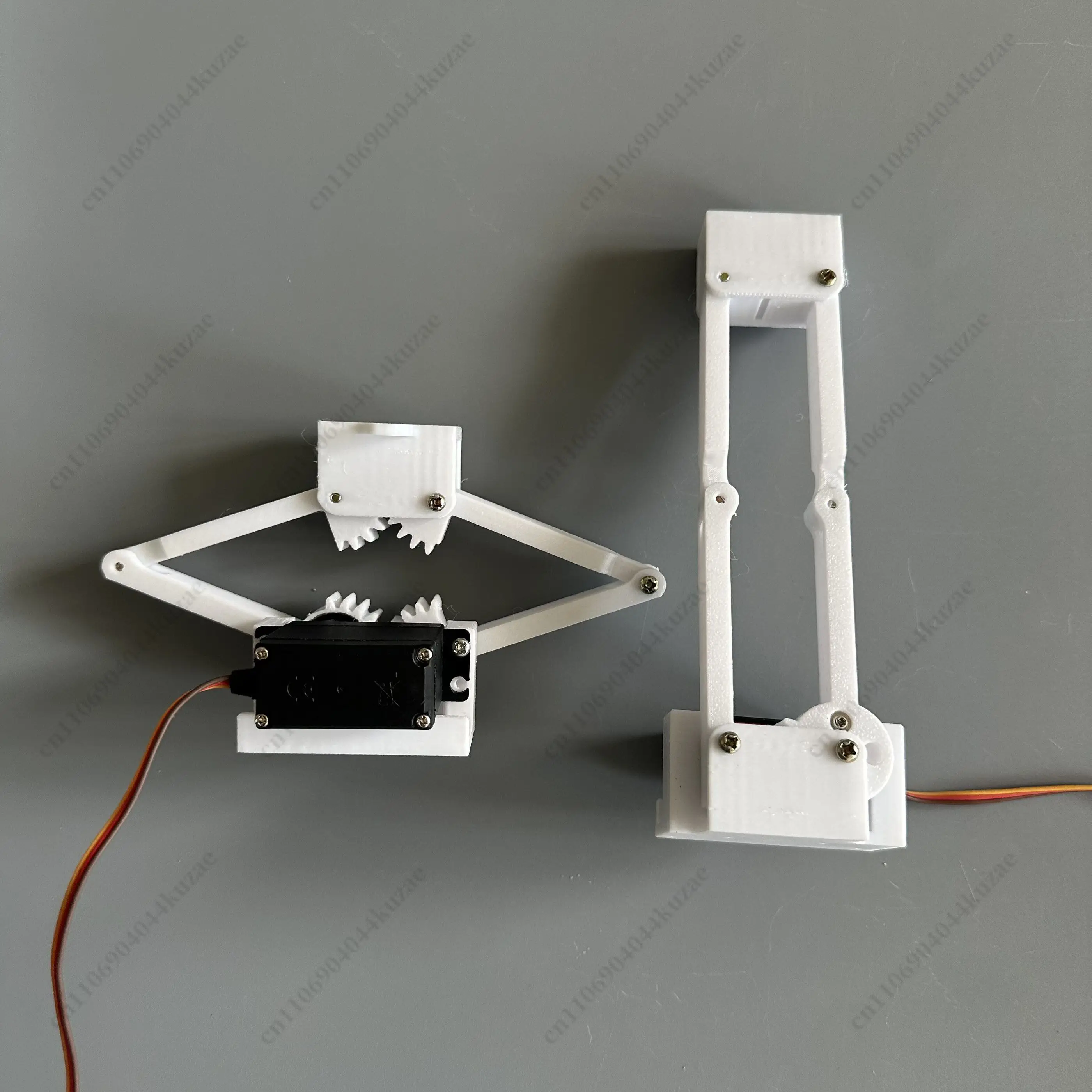 3D Printed Linear Actuator Lifter with MG996R Servo, 9cm Stroke Electric Linear Push Rod image 3