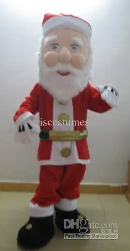 Disfraz de personaje de Papá Noel para adultos, traje de cuerpo completo para Halloween y Navidad, novedad