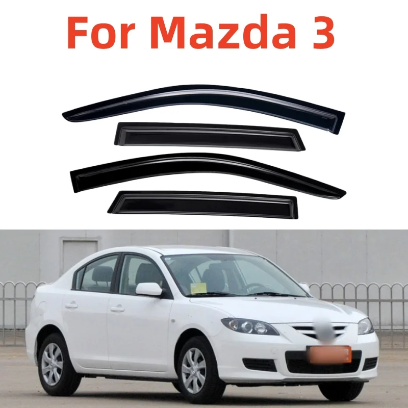 For Mazda 3 Axela 2014-2019 / Mazda 3 2005-2018 Car Styling Window Visor Rain Deflector Sun Guard Weathershield Awnings Shelter
