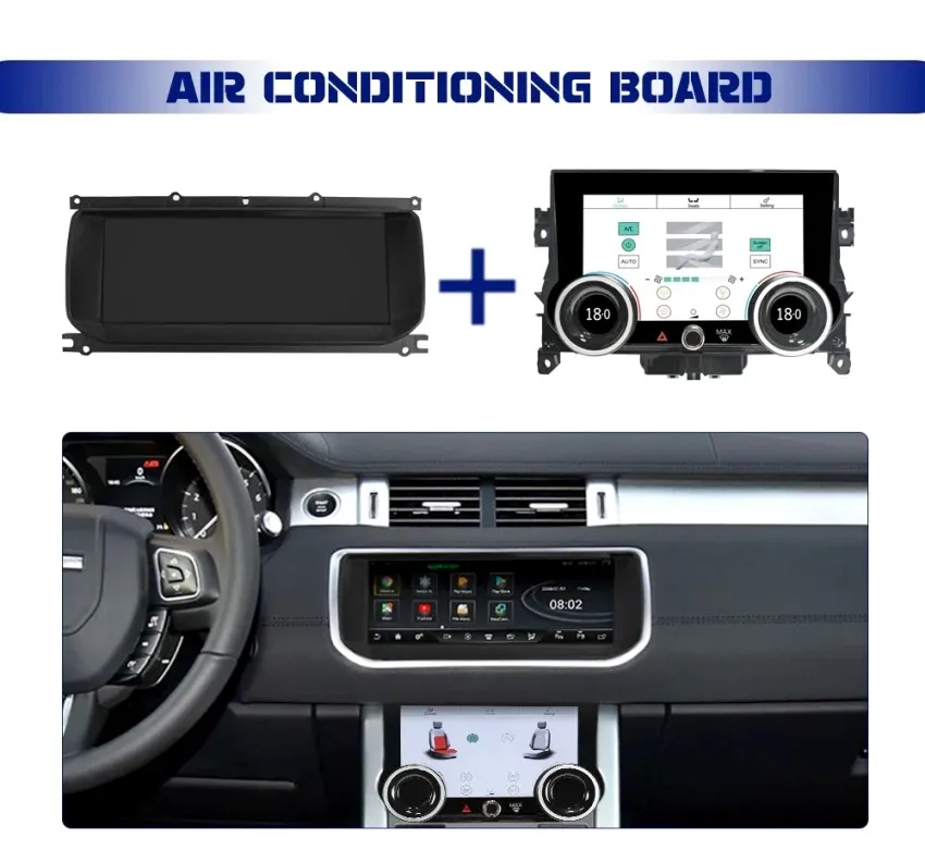 10.25 بوصة أندرويد ستيريو تلقائي لرينج روفر سبورت فوغ إيفوك 2012-2018 Carplay نظام تحديد المواقع الوسائط المتعددة راديو رئيس وحدة DSP MP5