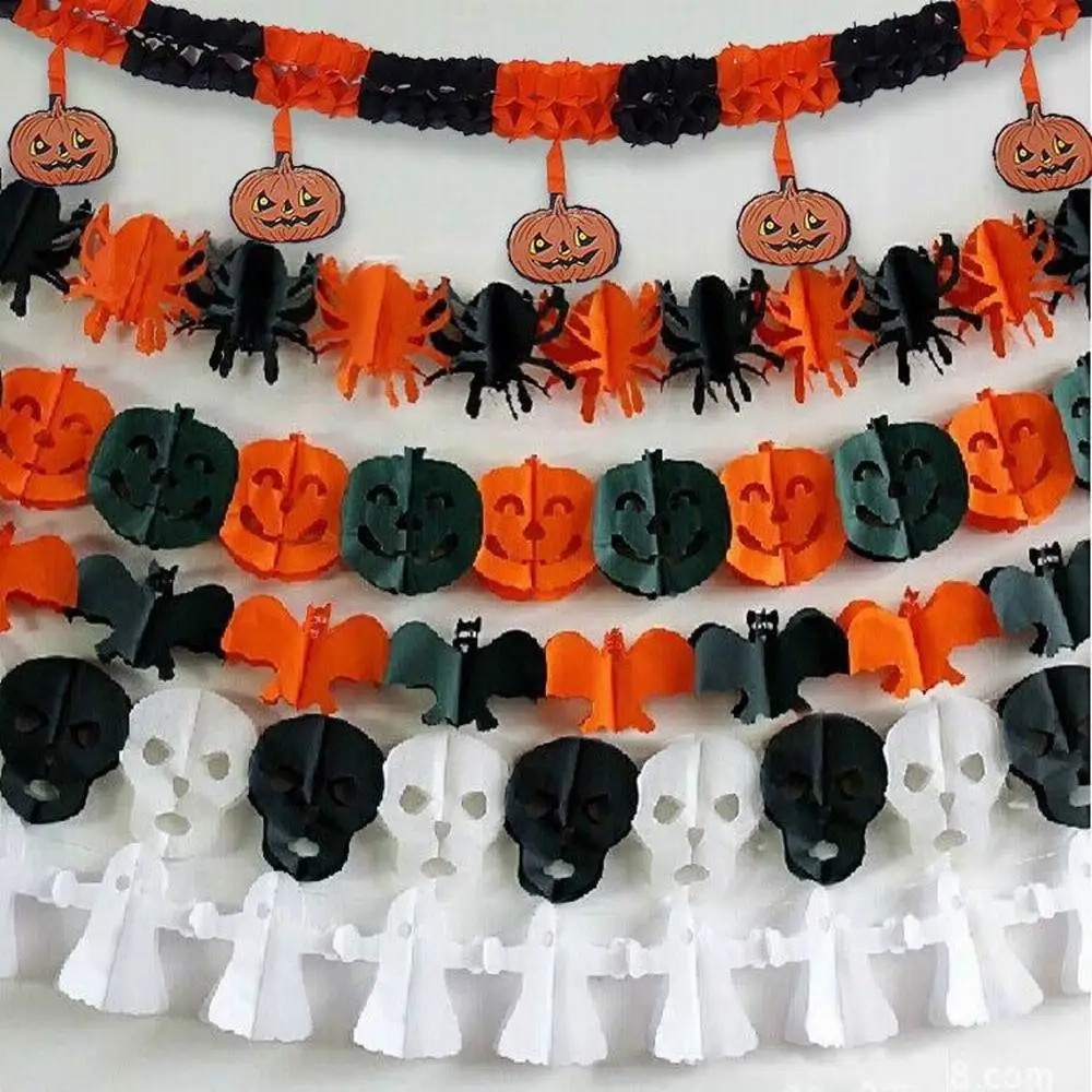 3M Halloween Banner Garland for Halloween Home hanging ornament Decorations Kids Child Favors Creative gift