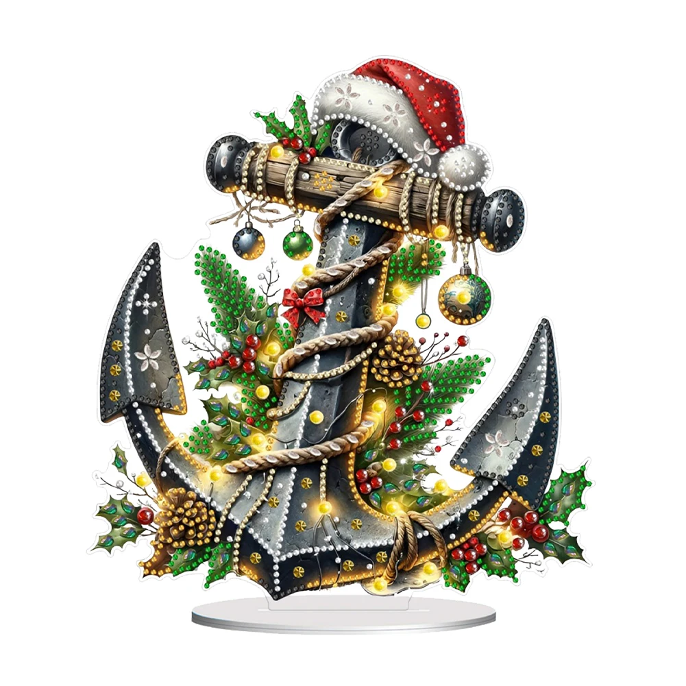 Description Picture 4 of itemChristmas Snowman Diamond Painting Tabletop Ornaments Kit Cute 5D DIY Diamond Art Tabletop Decorations Bedroom Table Decor