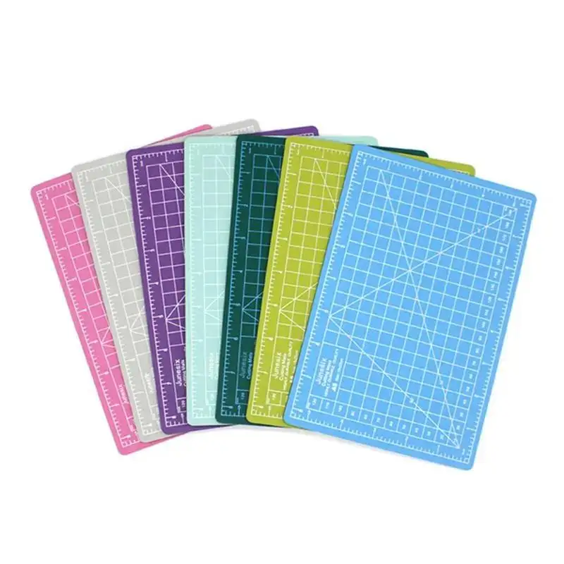 New A5 Cutting Board Multi-Purpose Rubber Engraving Pad with Measuring Scale for Manual Stamp Craft Model Making