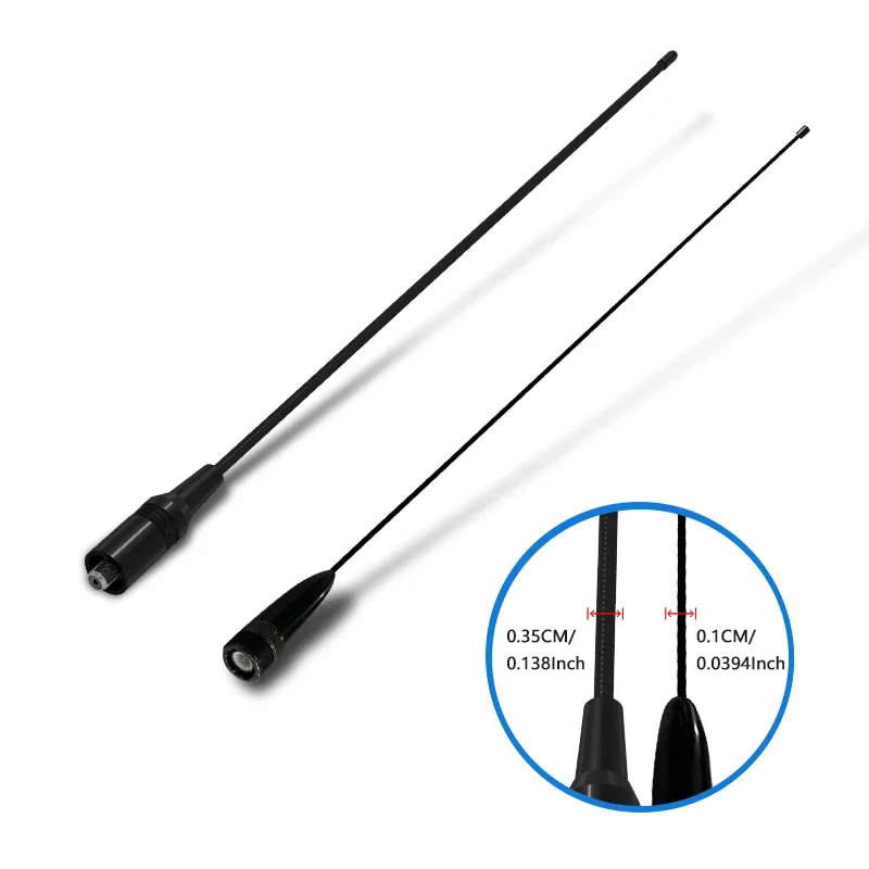 Ultra-thin Antenna RH771S BNC VHF/UHF Soft Flexible Aerial 144/430MHz For BCT15X WS1040 PRO-197 Radio Scanner IC-A14 TK100 HT440