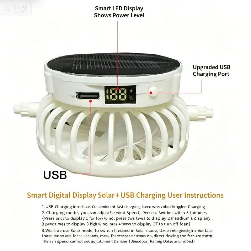 

Sun Hat With Fan With Neck Flap USB Rechargeable 3 Speeds Solar Hat With Built In Fan For Beach Vacation Travel Gardening