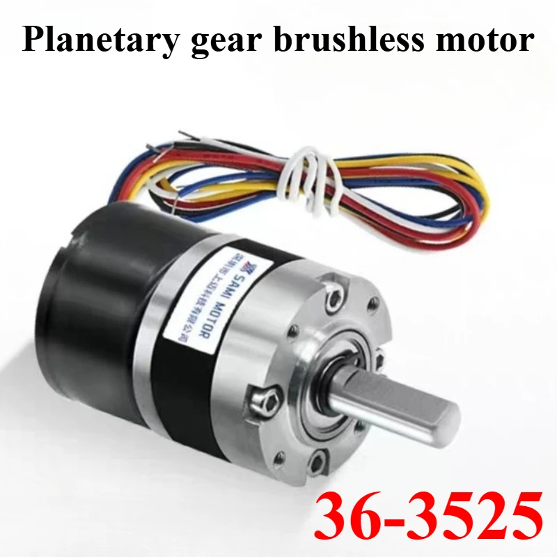 

Brushless DC Reduction Motor 12v24v High Torque 35-3525 Planetary Gear Micro Low Speed Slow Motor Small BLDC Controller PWM