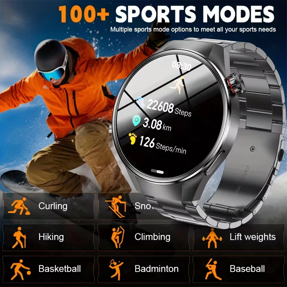 2025New Outdoors GT5 PLUS GPS SmartWatches Men 1.75 inch Sapphire Screen Bluetooth call Compass Altimeter Waterproof Smart Watch