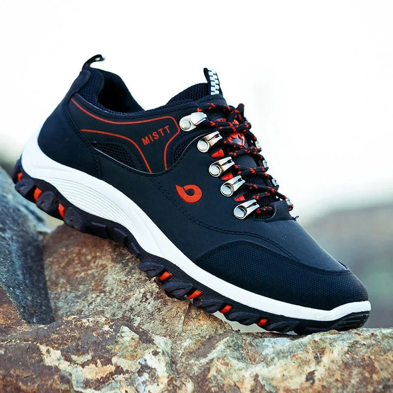 

Mens Trekking Shoes New Casual Shoes Lace Up Platform Shoe Outdoor Light Hiking Shoes for Men Non Slip Sneaker Zapatillas Hombre