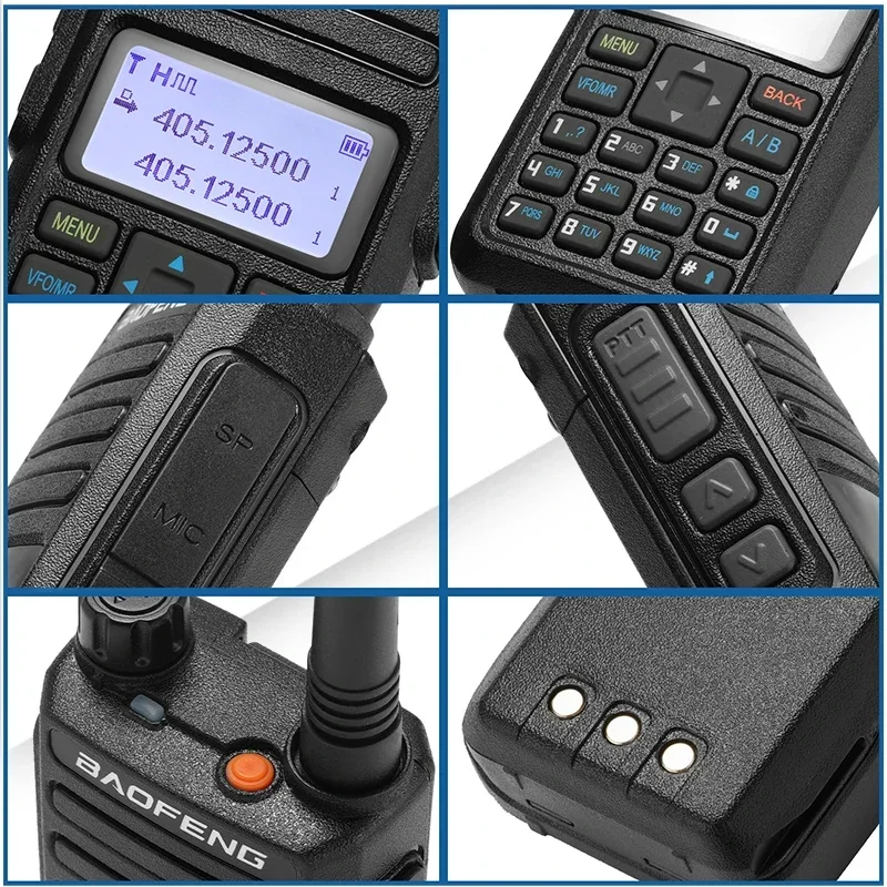 Baofeng DR 1801 Walkie Talkie Large Screem Tier 1+2 Dual Time Slot Digital Dual band 136-174 400-470MHz Portabsle AES256 Radio