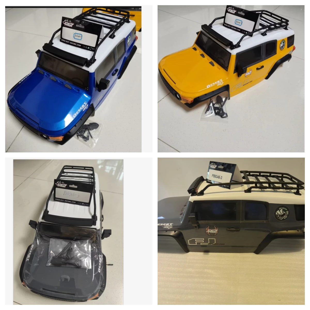 

RGT HSP 1/10 FJ40 Корпус из ПК с распылением, колесная база 313 мм P86346-1 для RGT 1/10 EX86120