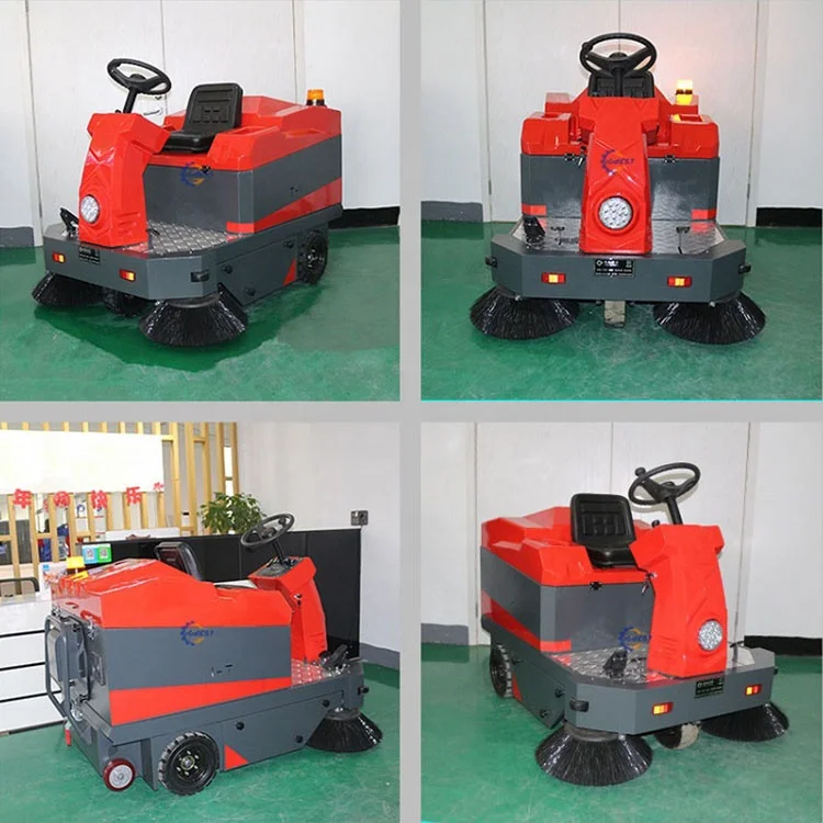 Road Floor Driving Sweeper Machine Dry And Water Sweeping Equipment