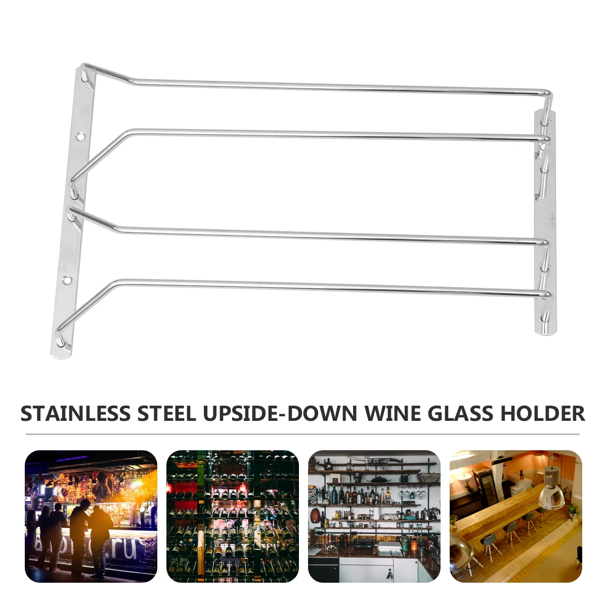 

Stainless Steel Glass Rack Portable Easy Wash Living Room Kitchen Storage Draining Holder Bracket