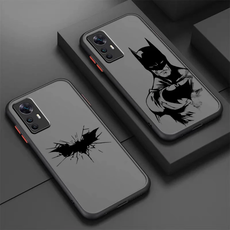 Capa de Telefone Translúcido J-Jokers Frosted, Arte de Luxo, B-Batmans, Xiaomi Mi 13, 12, 12T, 11T, 11, 11i, 10T, 10, 9T Pro Lite, Ultra 5G, TPU