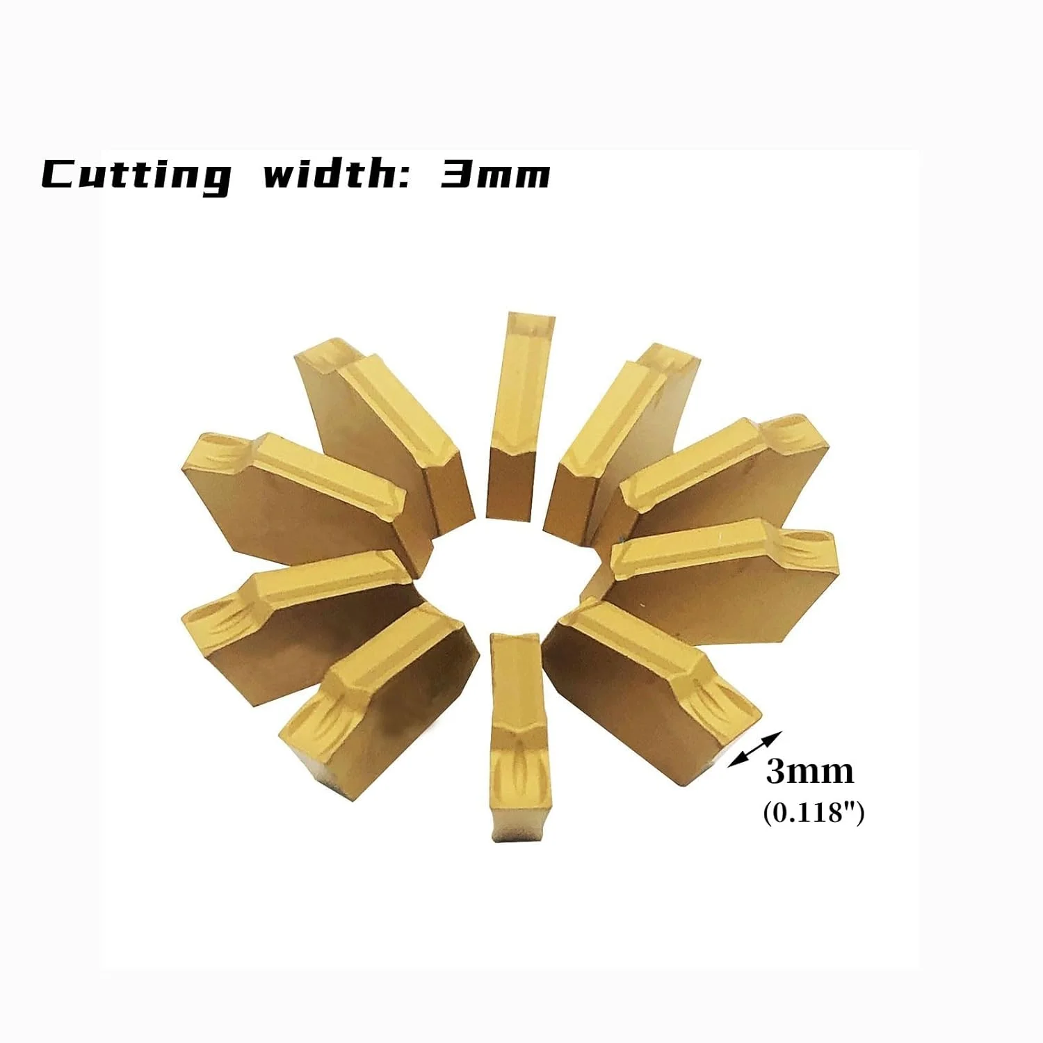 Imagem -04 - Grooving Slotting Tool com Carbide Insert Cut Off Lathe Turning Tool Holder Shank Zq1616r3 10 Pcs Sp300